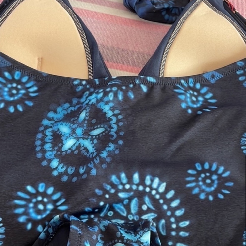 Johnny Was Annia Twist One Piece Swimsuit Vacation Cruise Pool Beach Sz. XS - Picture 5 of 10